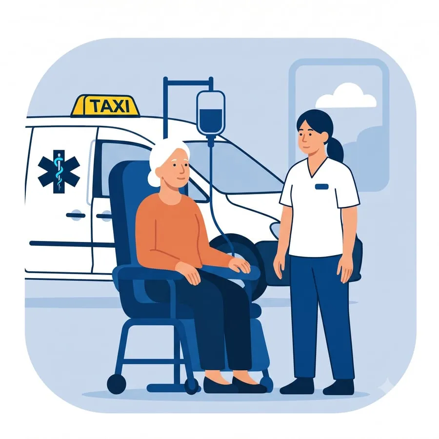 Illustration: Chemo & Bestrahlung mit TaxiMasha